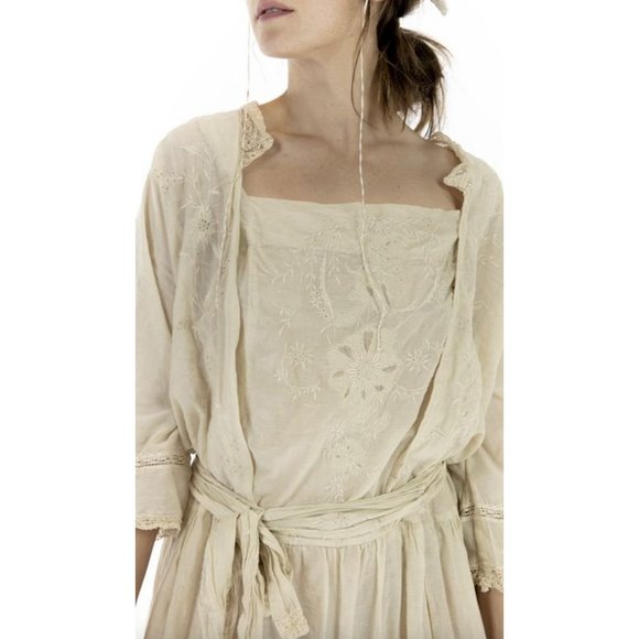 Magnolia Pearl Full Bloom Embroidered Garden Dress One Size S M L - Picture 3 of 8